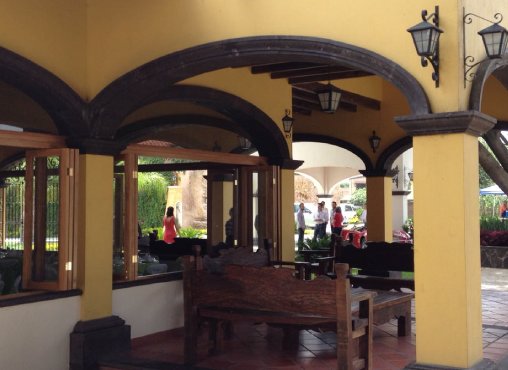 Molduras de cantera en hacienda